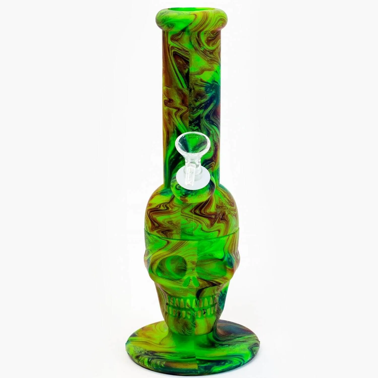 11" Assorted Design Silicone Detachable Skull Bong