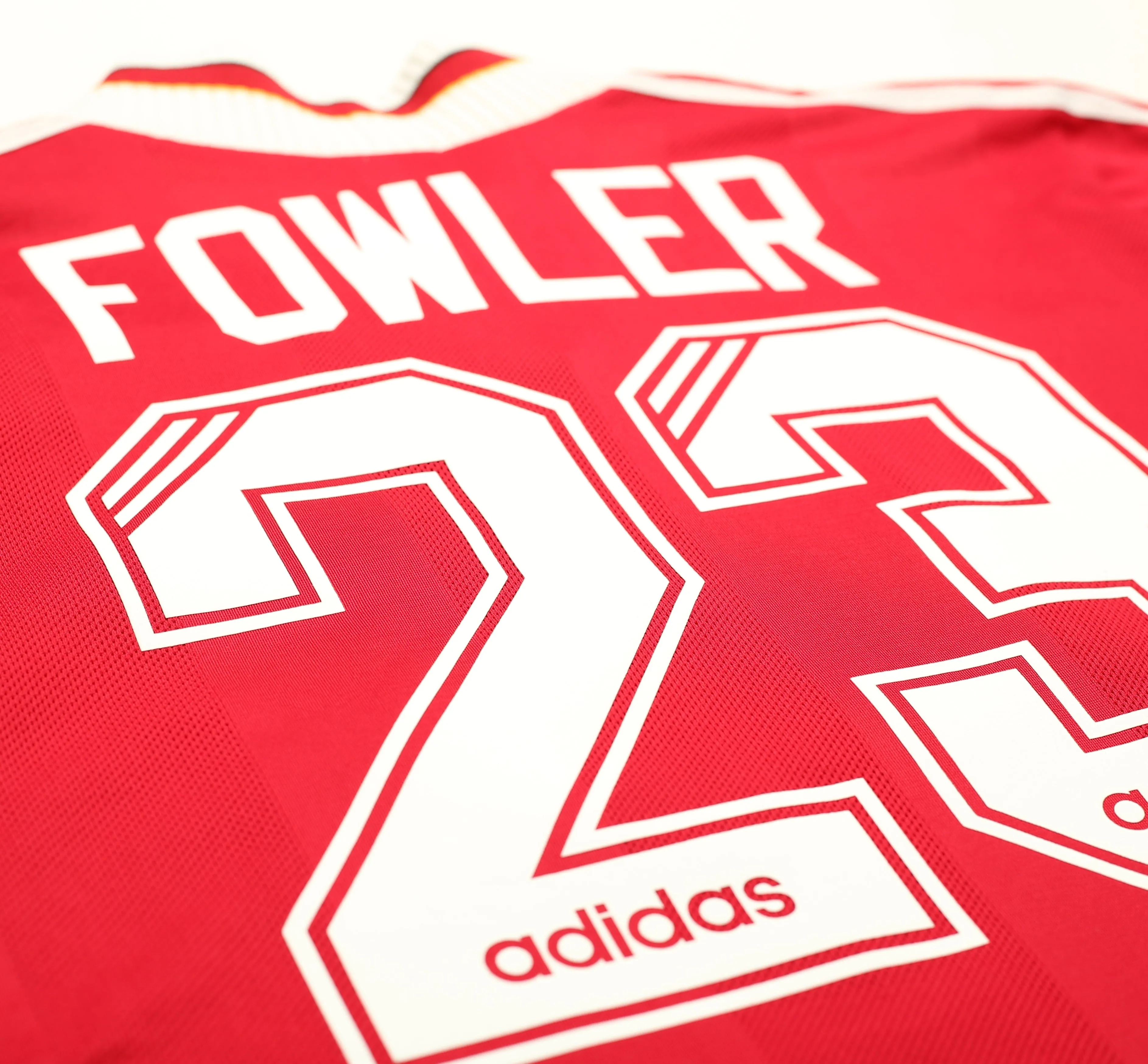 1995/96 FOWLER #23 Liverpool Adidas Home Football Shirt (M)