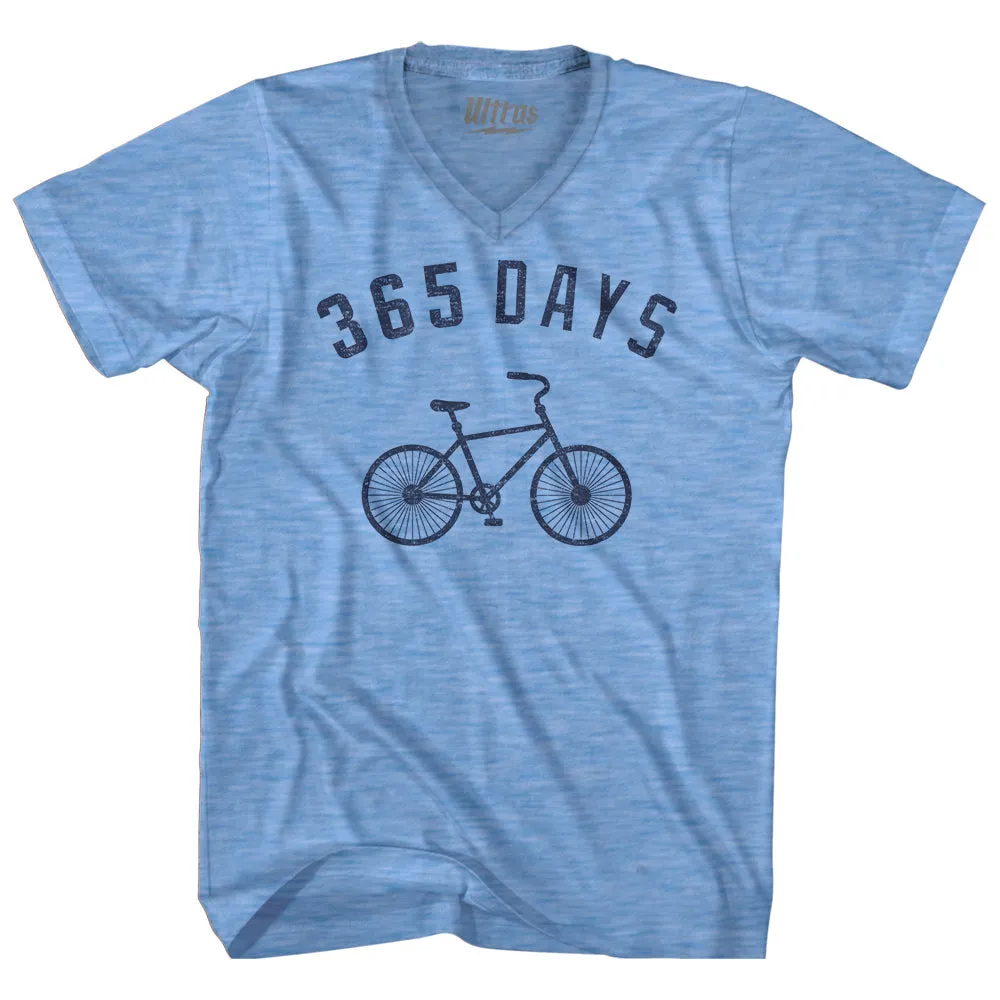 365 Days Bike Adult Tri-Blend V-neck T-shirt