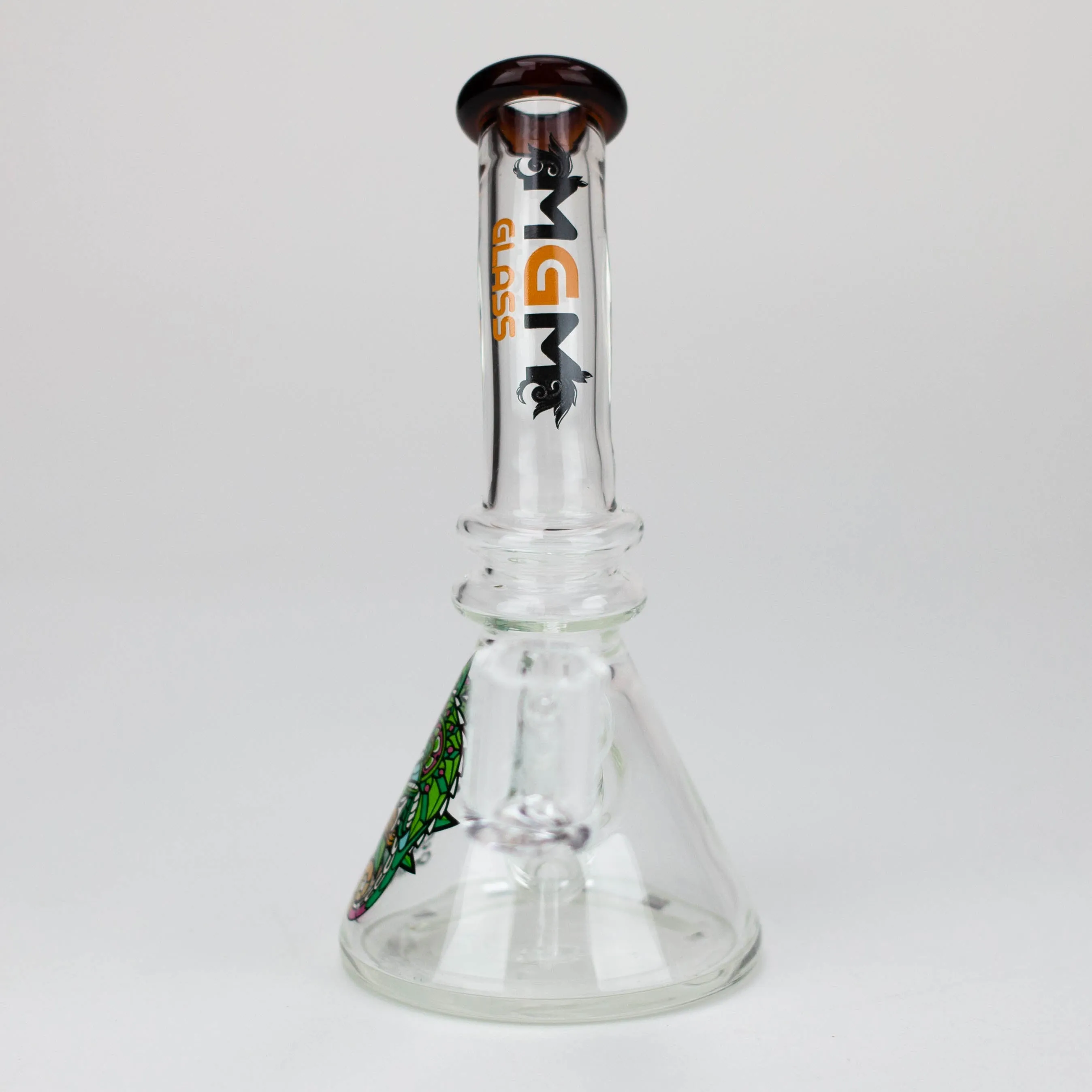 6.3" MGM Glass Beaker Bong Graphic