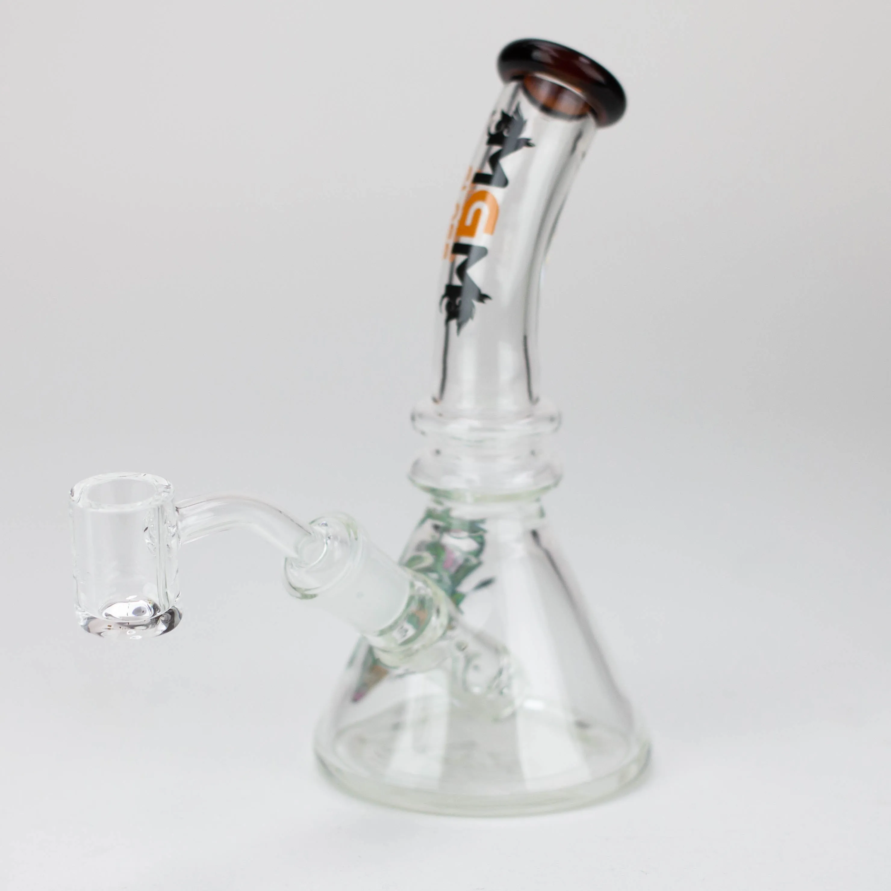 6.3" MGM Glass Beaker Bong Graphic