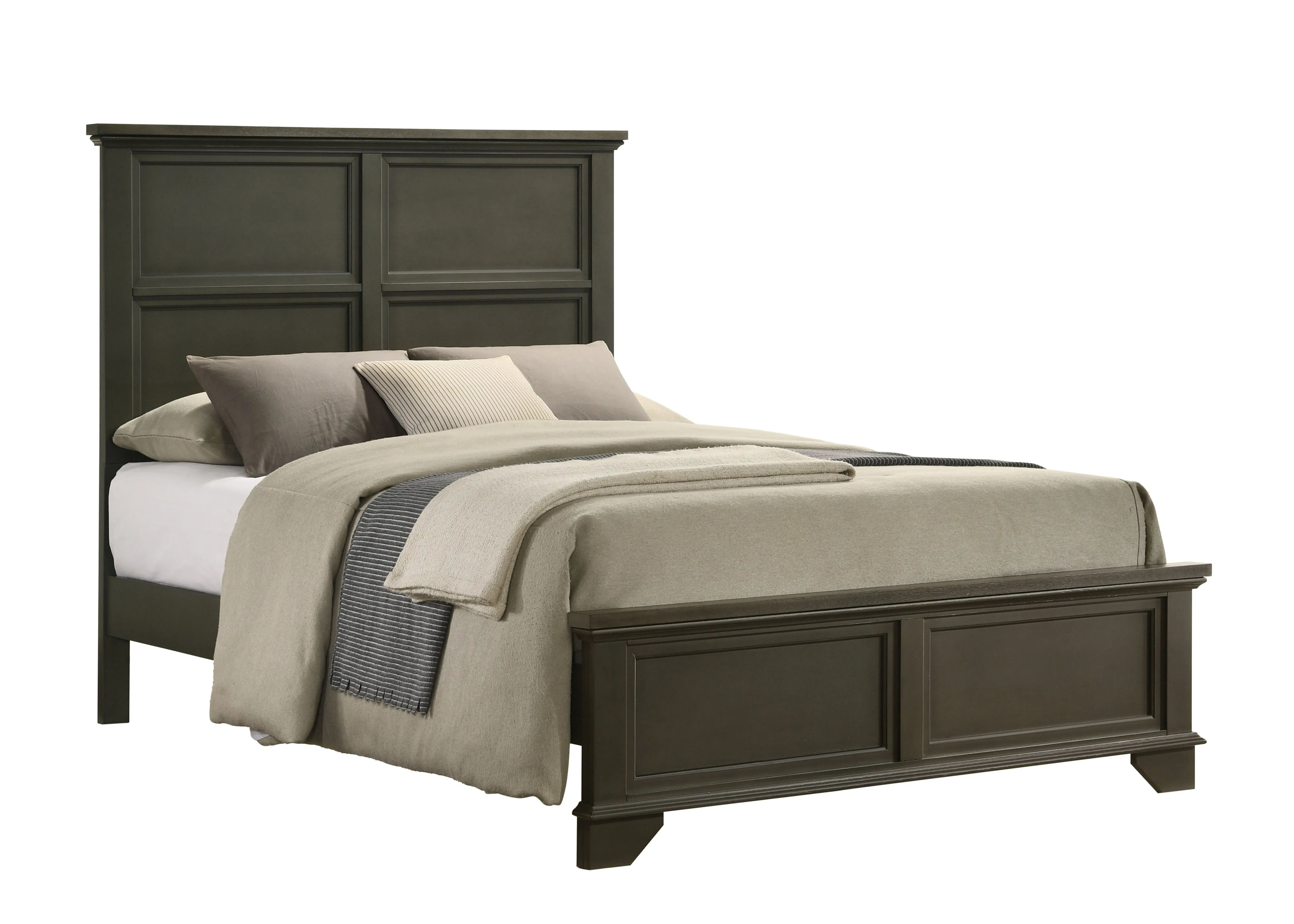 Abigail 3-Piece Full Bed - Grey