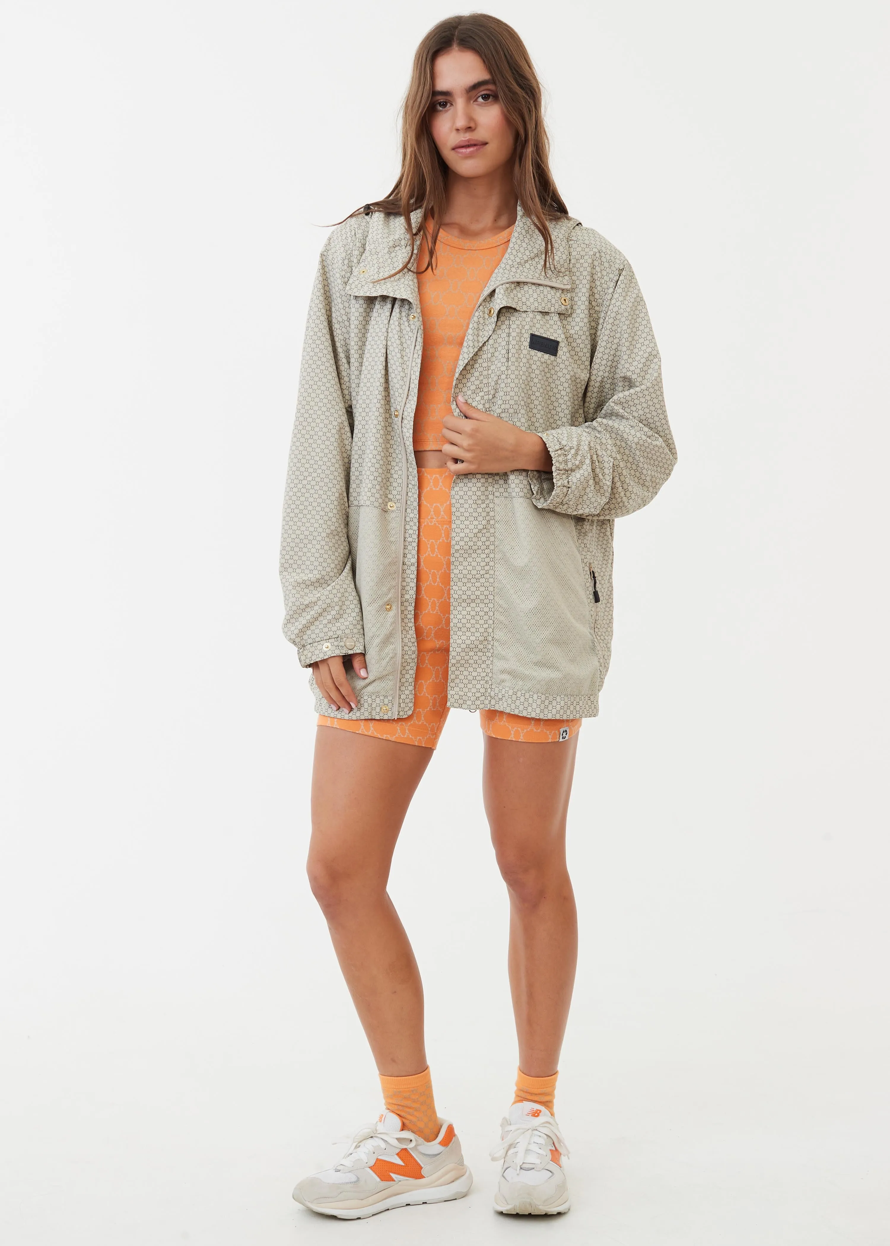 AFENDS Unisex Anthology - Unisex Nylon Anorak - Cement