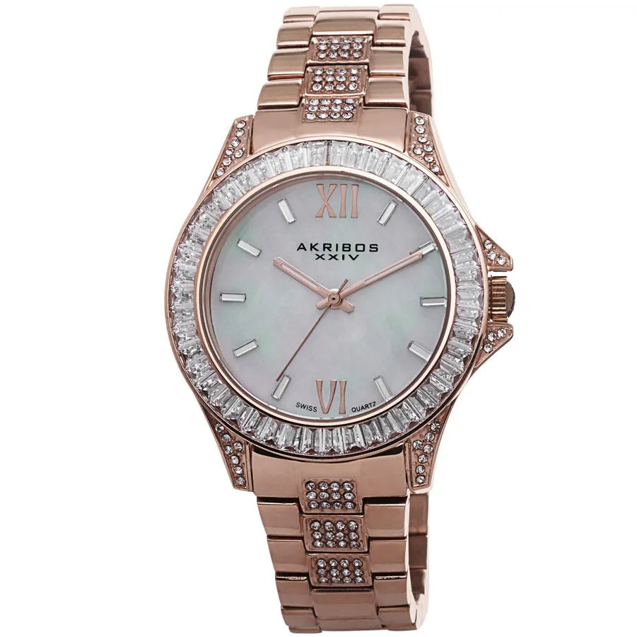 Akribos Xxiv Mother of Pearl Ladies Watch AK670RG