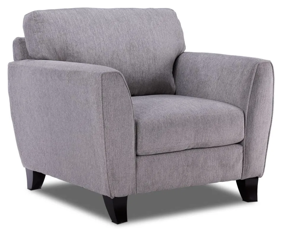 Alyssa Sofa, Loveseat & Chair Set- Pebble