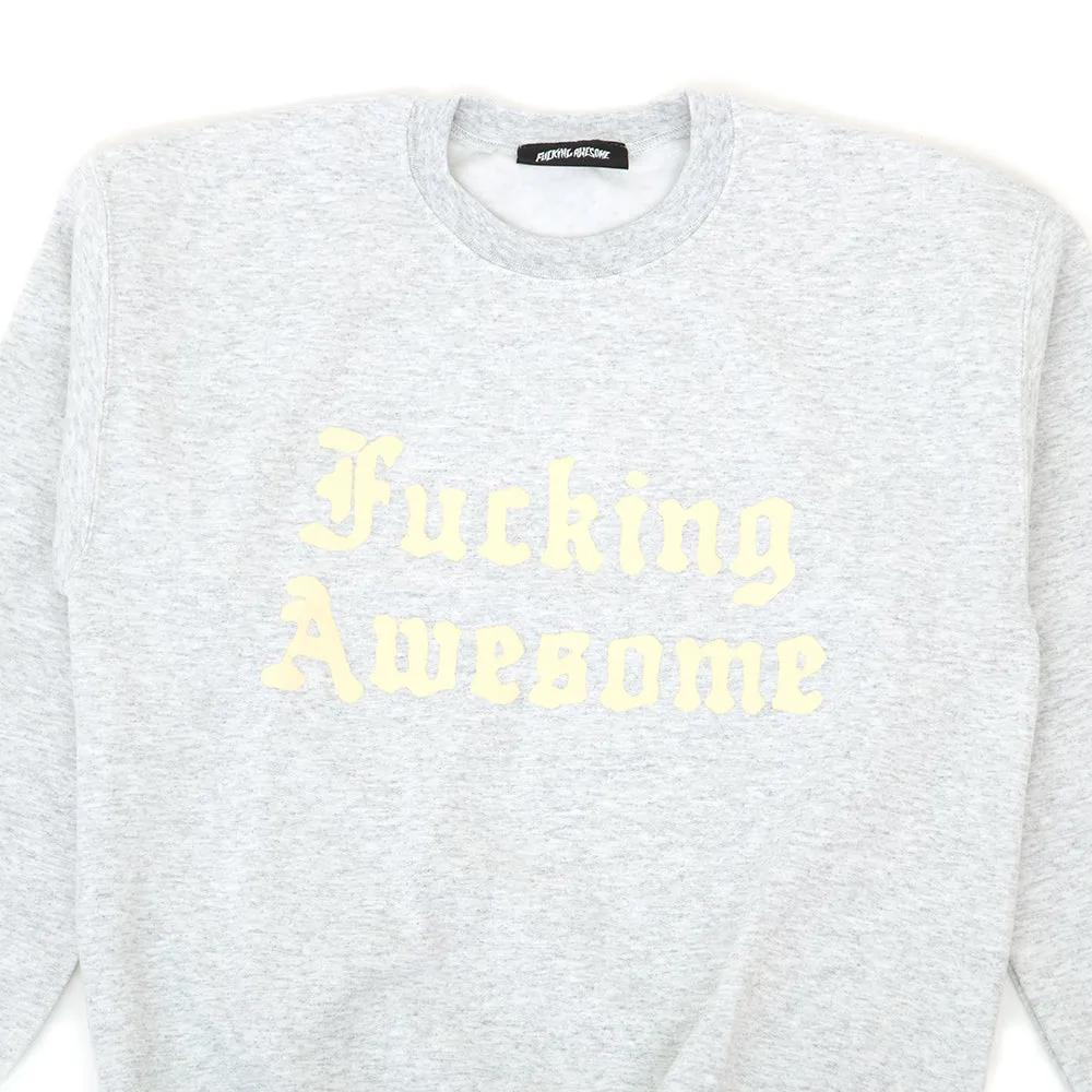 Ancient Script Crewneck Sweatshirt (Heather Grey)