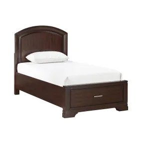 Arista 3-Piece Twin Storage Bed - Brown Cherry