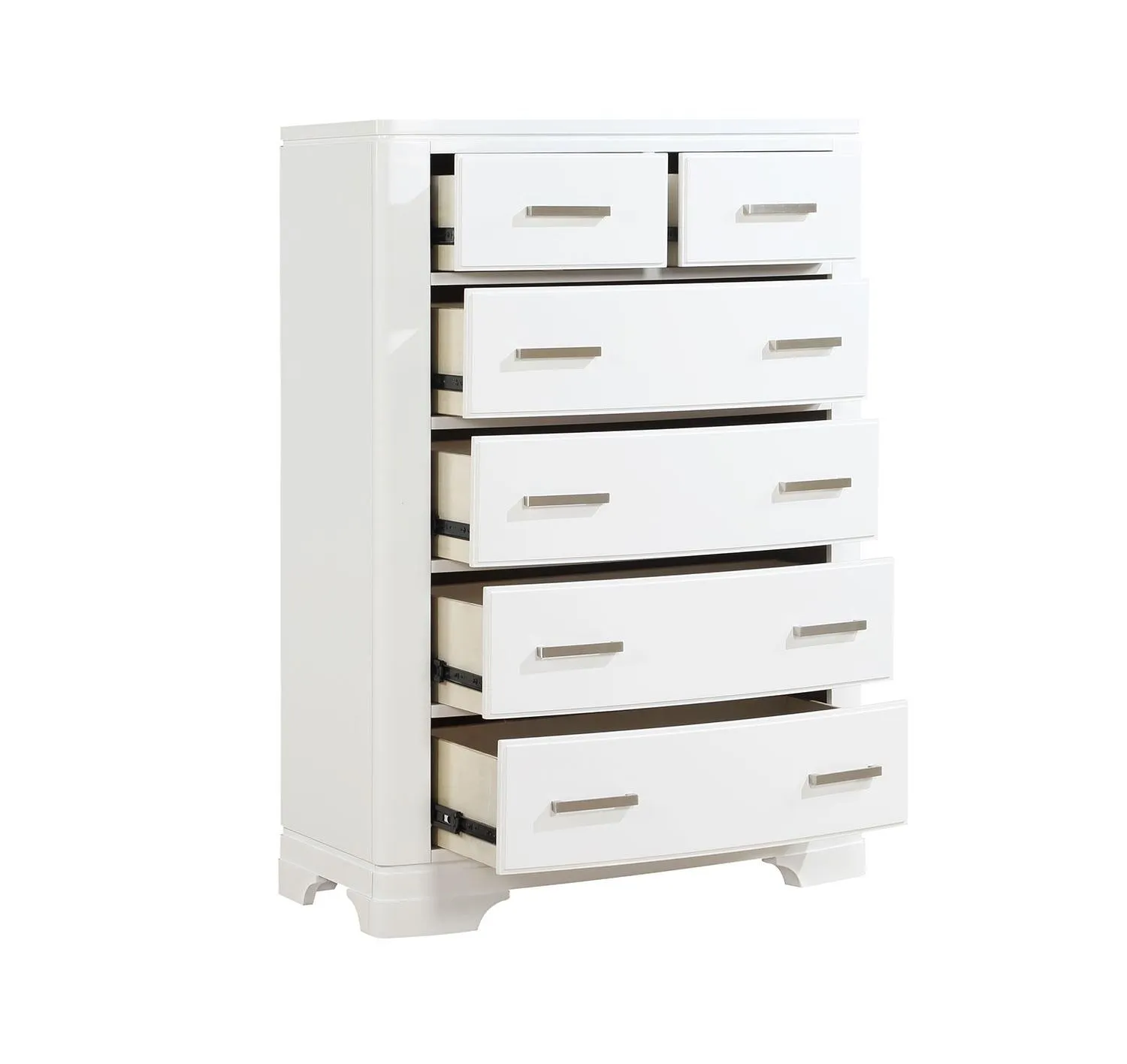 Arista 6-Drawer Chest - White