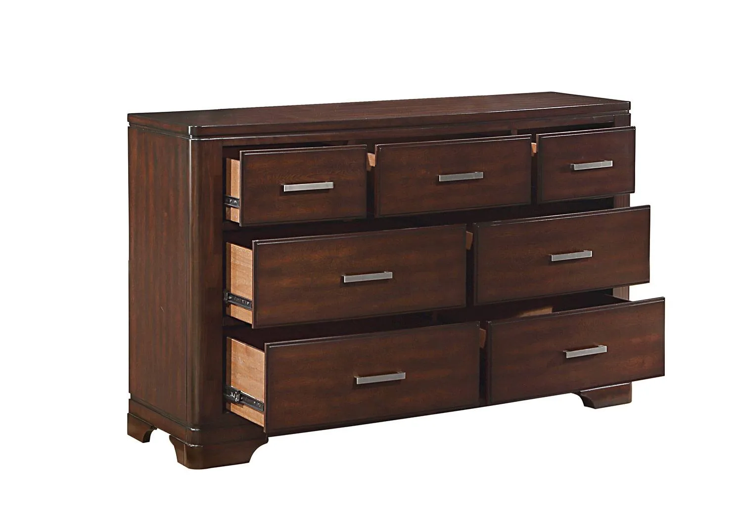 Arista 6-Piece Twin Storage Bedroom Package - Brown Cherry