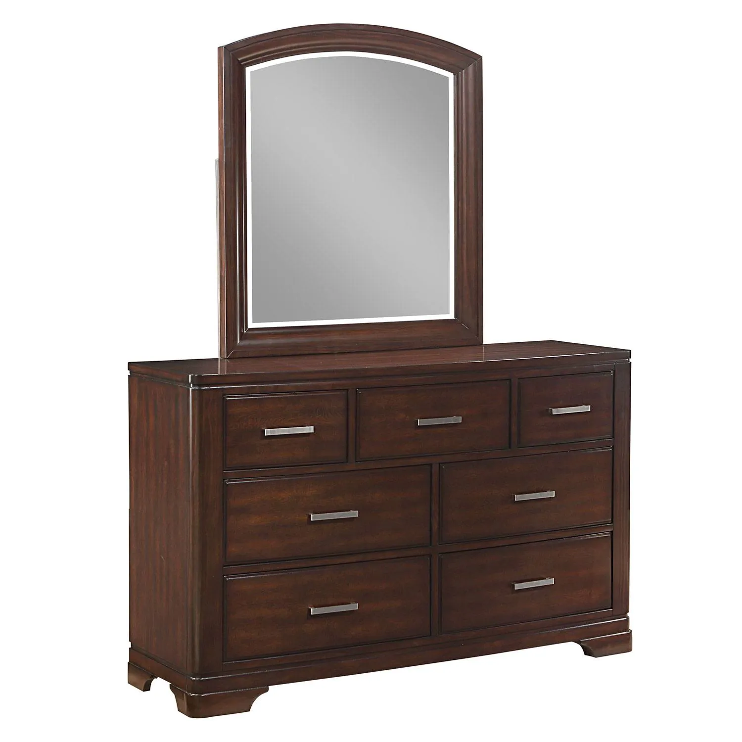 Arista 6-Piece Twin Storage Bedroom Package - Brown Cherry