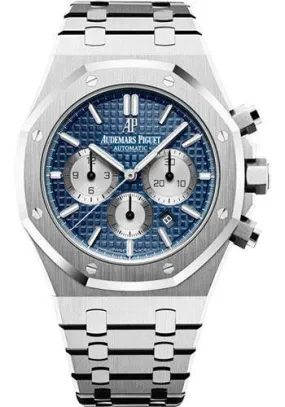 Audemars Piguet Royal Oak Chronograph Watch-Blue Dial 41mm-26331ST.OO.1220ST.01 New