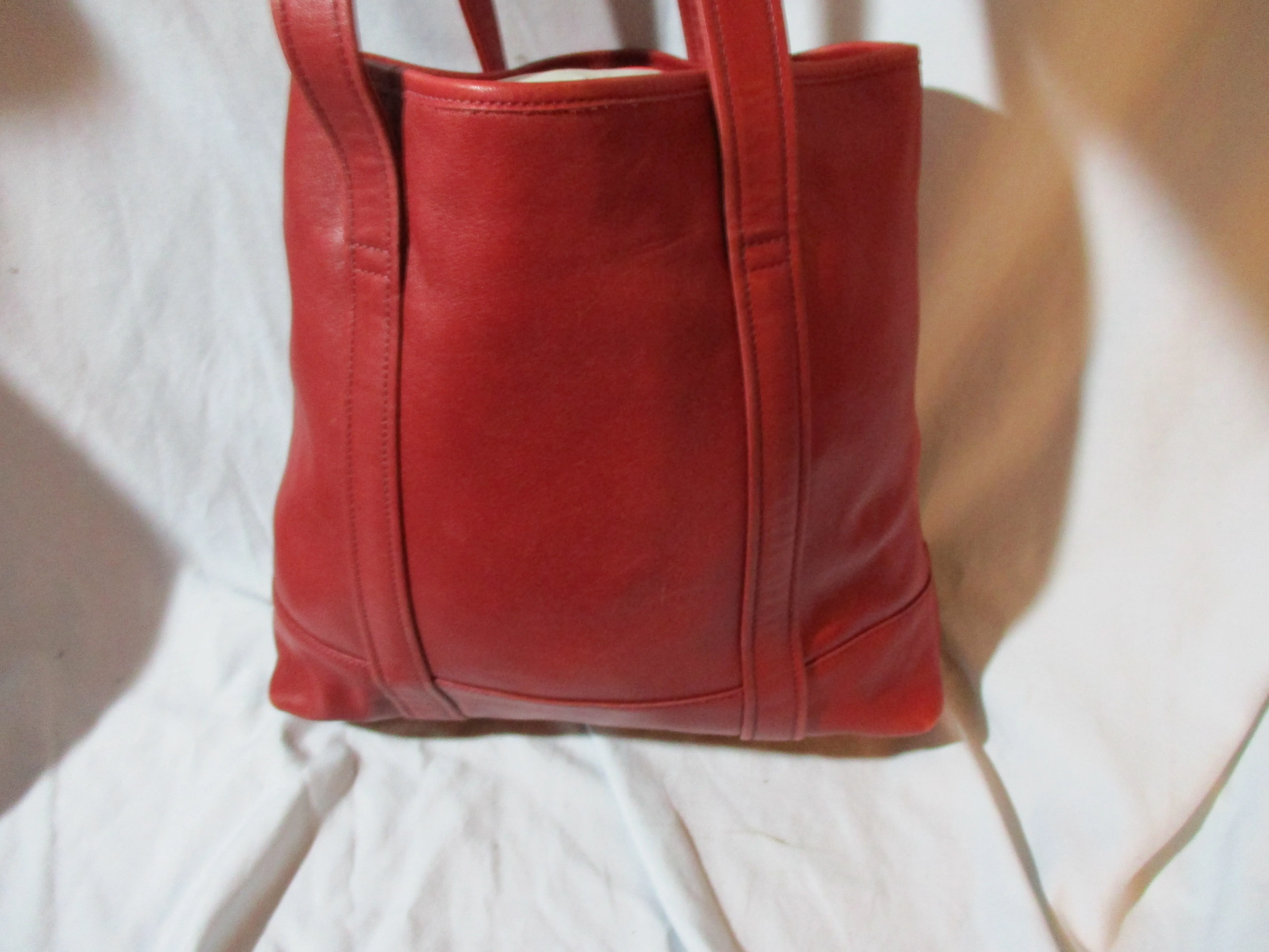 Authentic COACH 6509 Leather Tote carryall shopper handbag bag RED