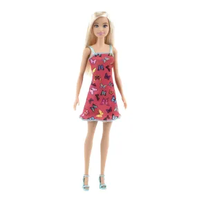 Barbie Fashion & Beauty Boneca Vestido Vermelho com Borboletas