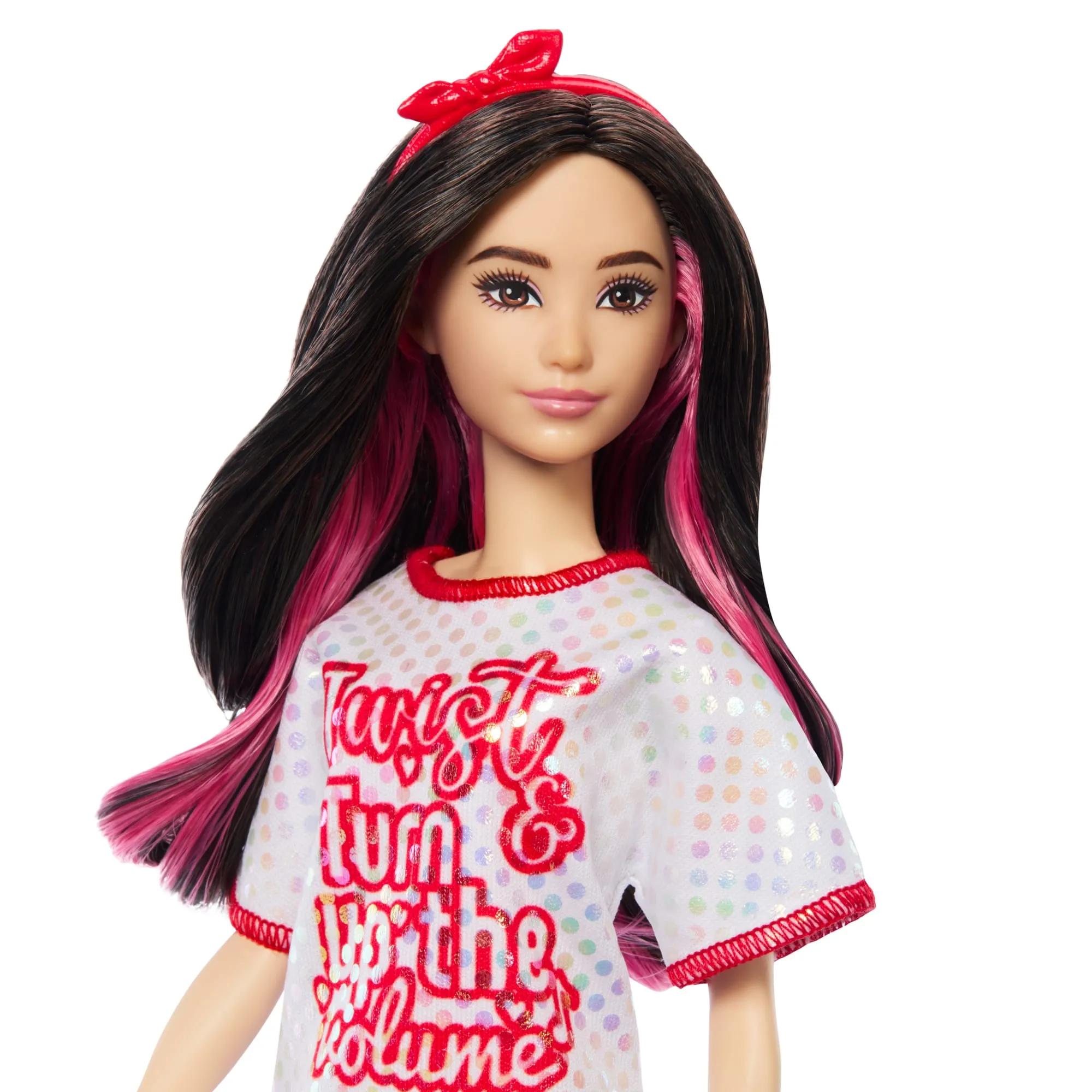 Barbie Fashionista Boneca Camiseta Longa Estampada