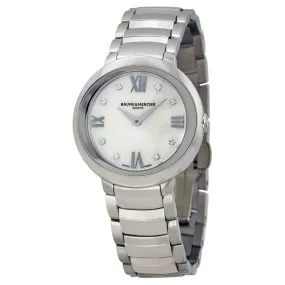 Baume and Mercier Promesse Mother of Pearl Diamond 30mm Ladies Watch 10158 A10158