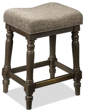 Bilboa Counter Height Backless Stool - Roasted Oak