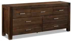 Birmingham 7 Drawer Dresser - Dark Oak