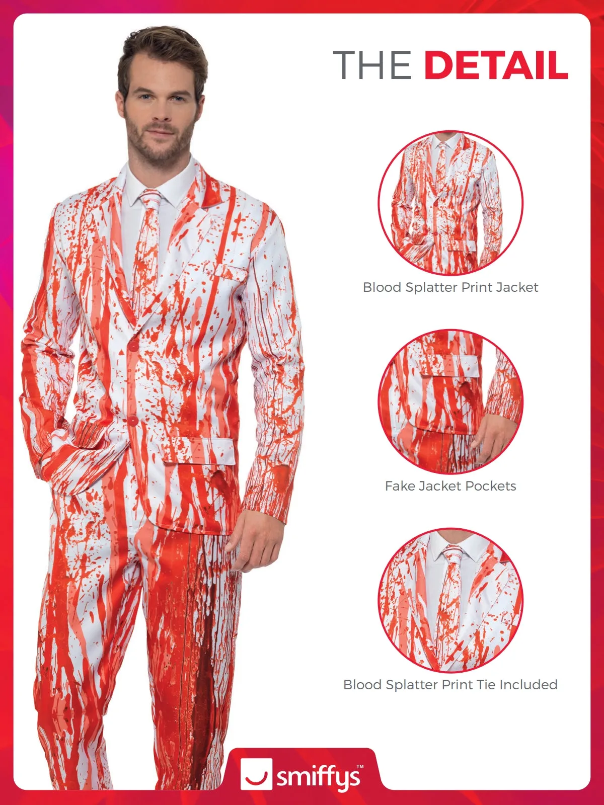 Blood Drip Adult Men's Costume Suit