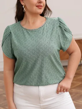 Blusa Com Manga Pétala Schiffy