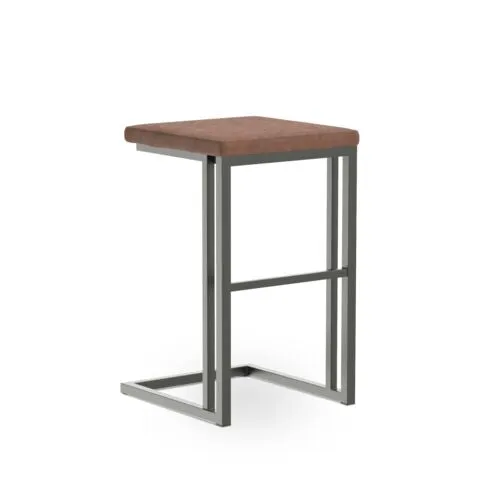 Boone Counter Height Stool - Grey, Antique Brown