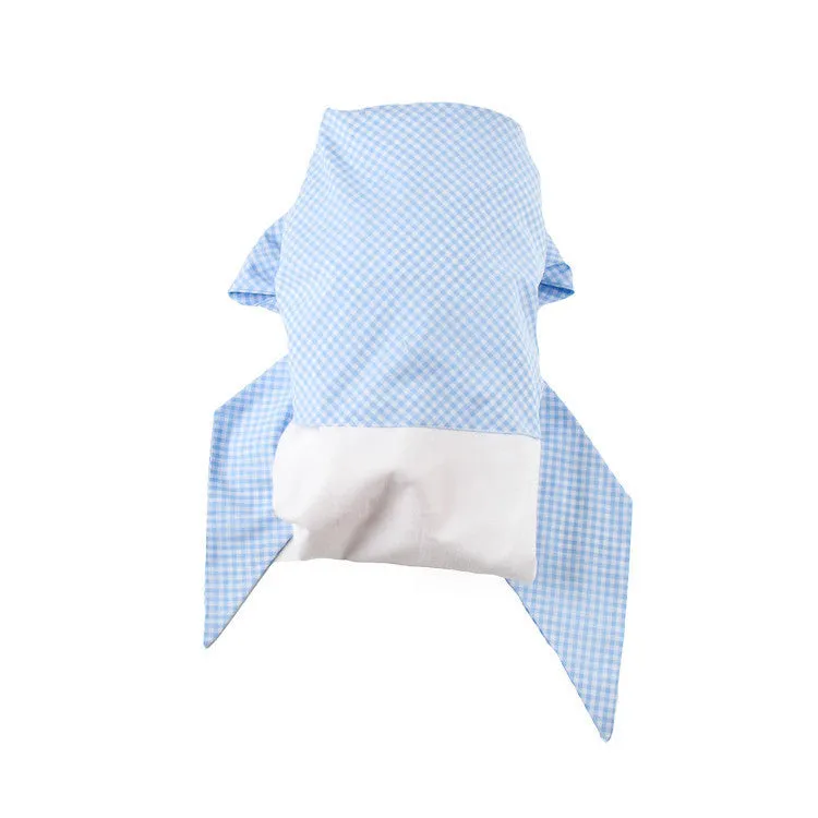 Bow Swaddle ® - Blue Gasparilla Gingham