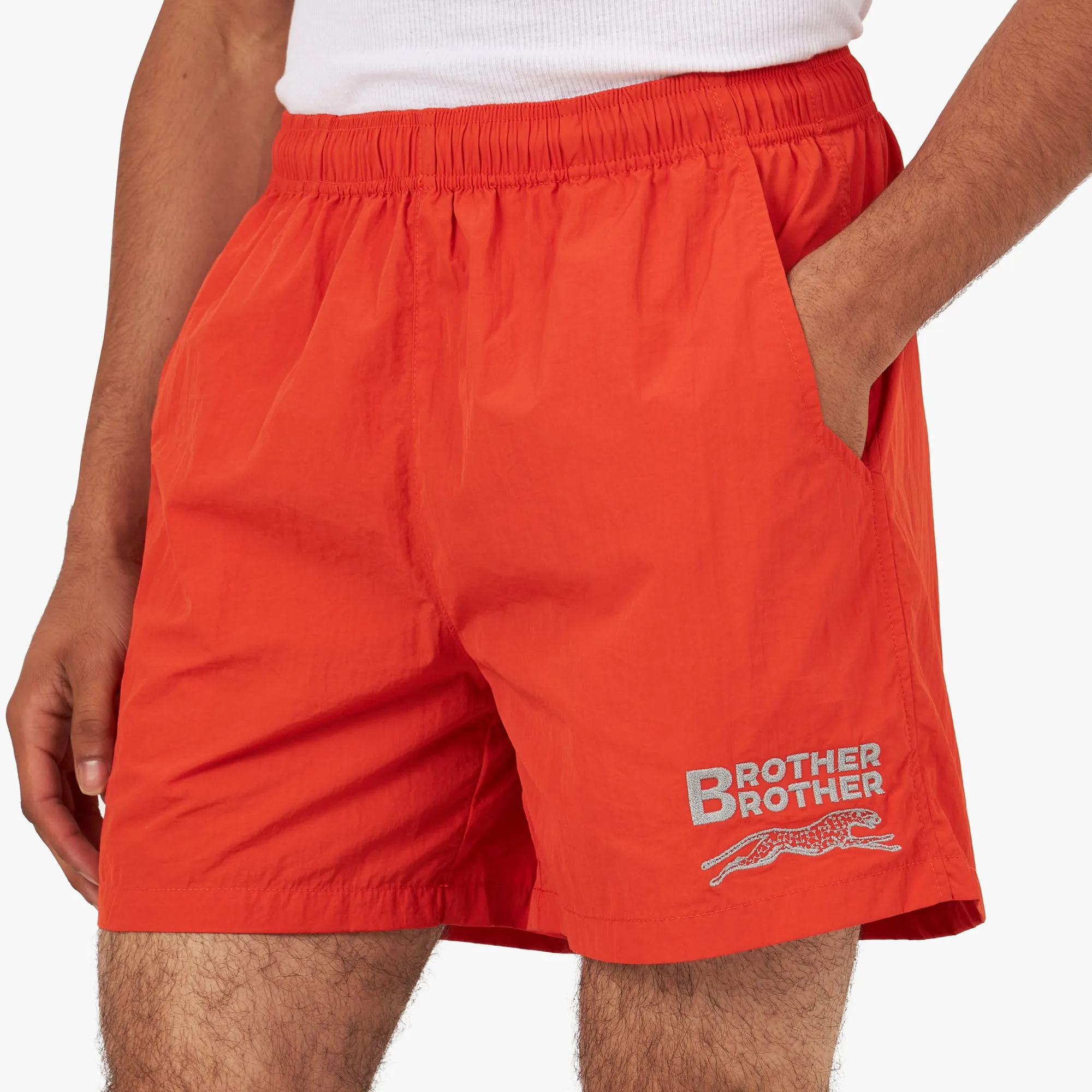 Brother Brother Nylon Baggie Shorts / Persimmon