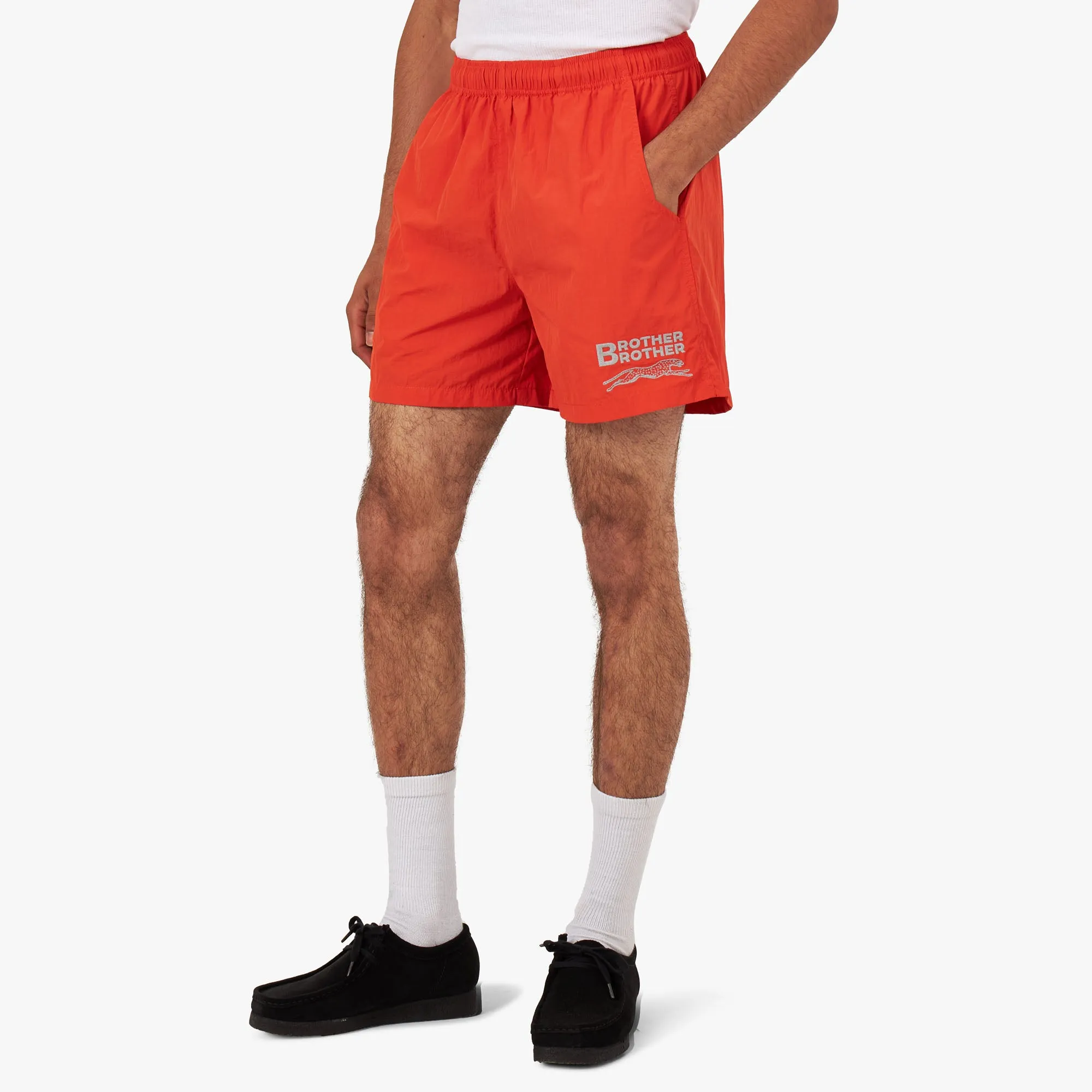 Brother Brother Nylon Baggie Shorts / Persimmon