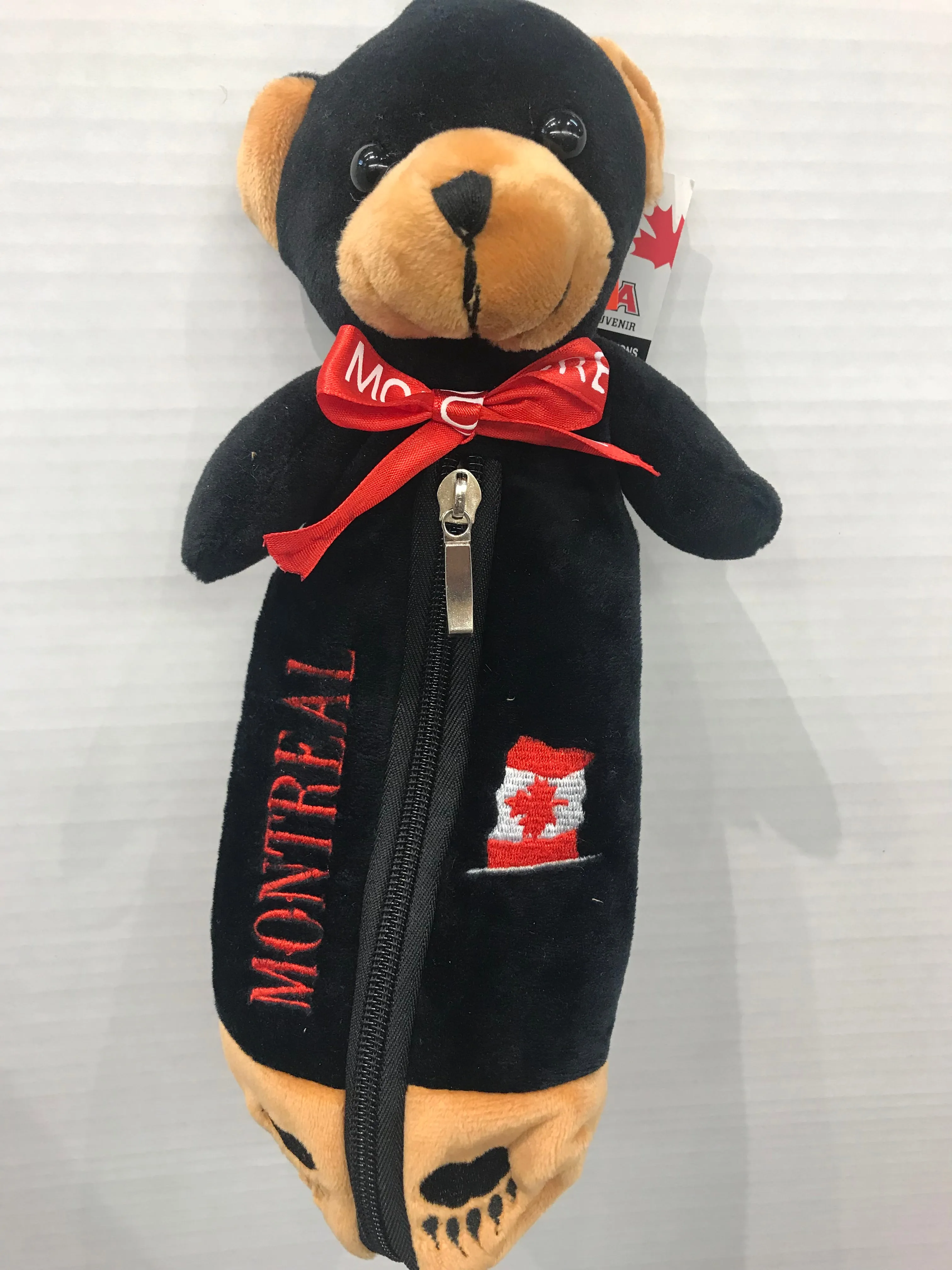 Canadian Bear Plush Pencil Case