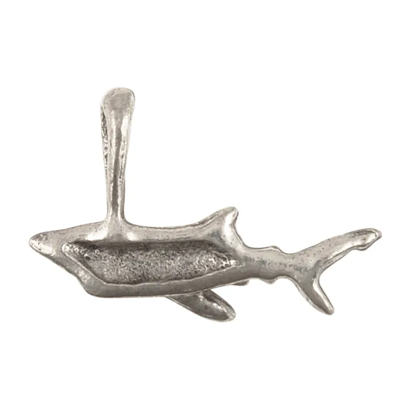 Casting Charms-13x24mm Shark-Antique Silver-Quantity 1