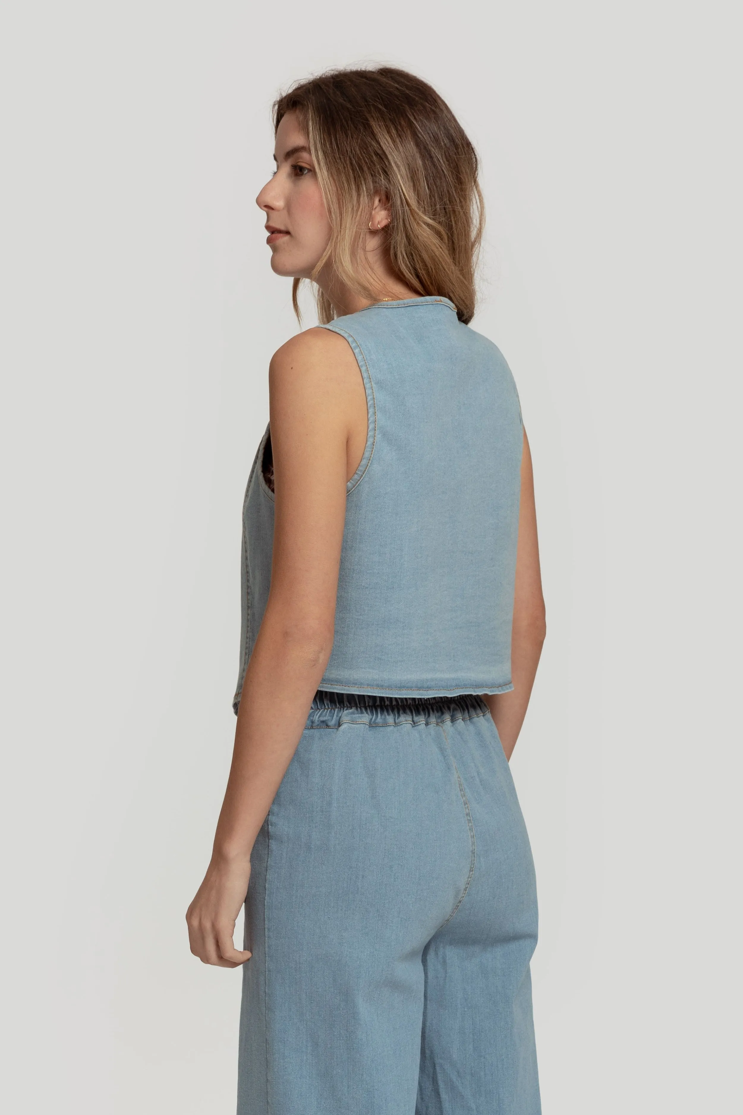 CHALECO MASSIMA GRAZIA DENIM