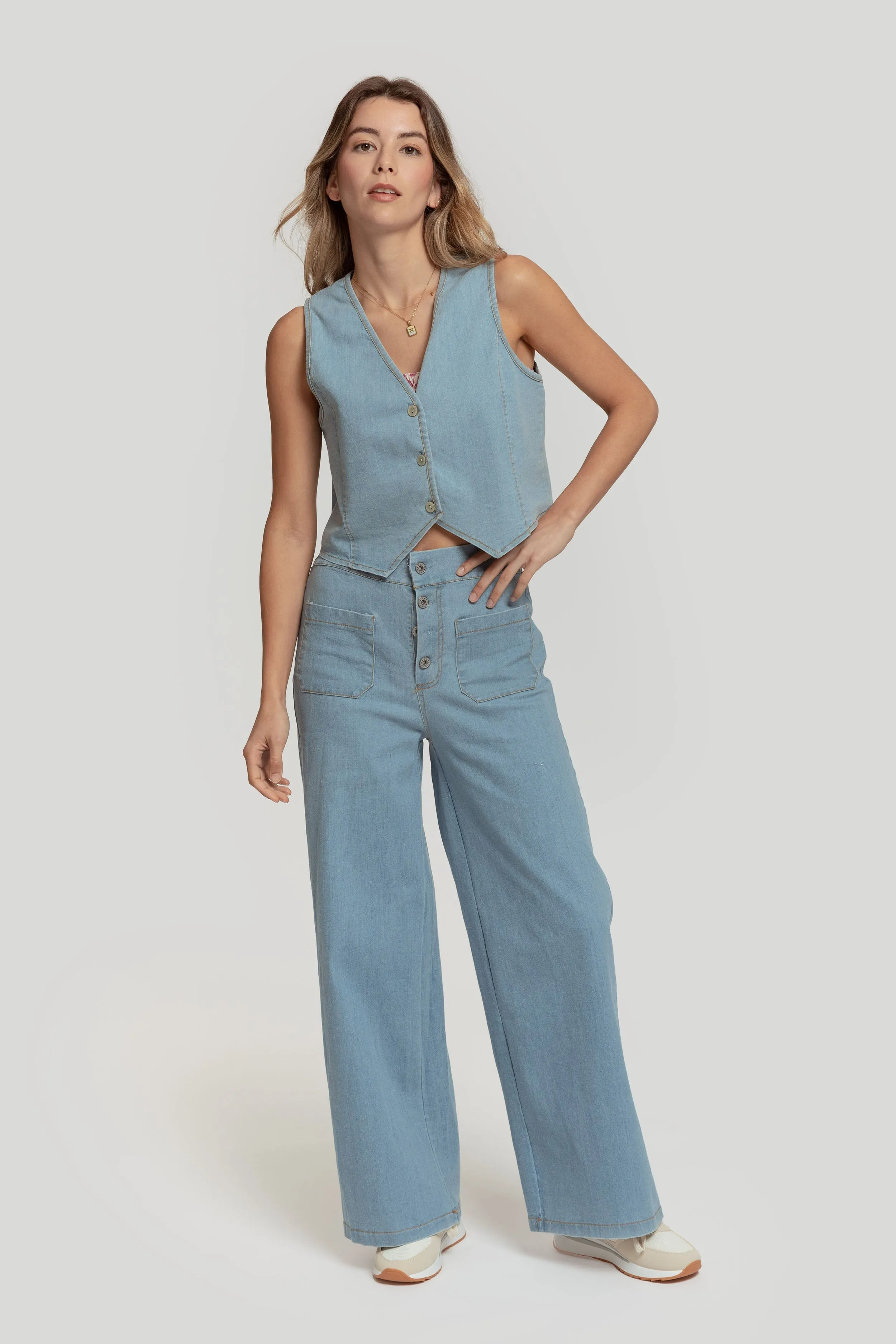 CHALECO MASSIMA GRAZIA DENIM