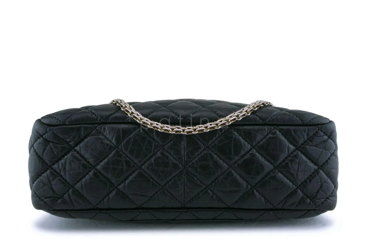 Chanel Black Aged Calfskin Classic Reissue Camera Case Bag GHW