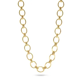 Cleopatra Grande Link Necklace, 16" 2'' - Gold