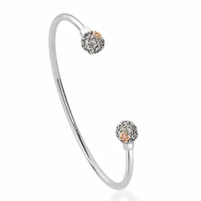 Clogau Tudor Court Silver and Pearl Bangle 3STDC0333