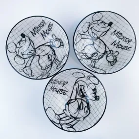 Disney® Sketch book Mickey Mouse Bowl Tidbit Set of 3 by ZRIKE BRANDS