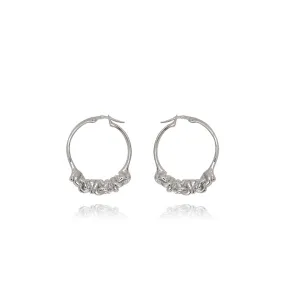 Ella Silver Hoops