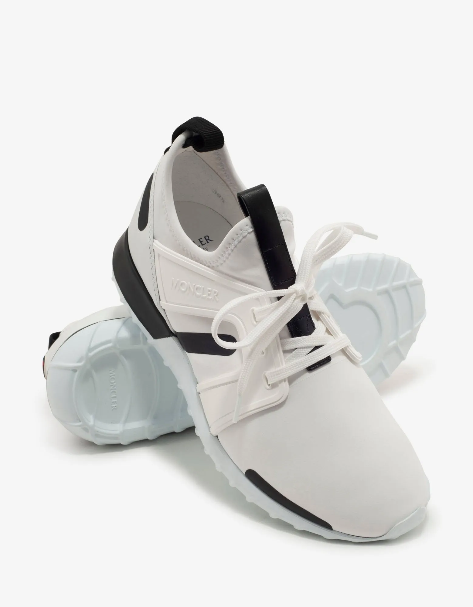 Emilien White Neoprene Trainers