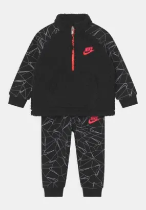 Ensemble Survêtement Nike Sportswear Print Bébé- Noir/Rose