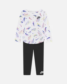 Ensemble T-shirt/Legging Nike Bébé - Blanc