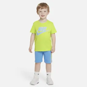 Ensemble T-shirt/Short Nike Amplify Enfant - Bleu/Jaune