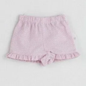 Funtasia Too! Pink Check Seersucker Ruffle Shorts