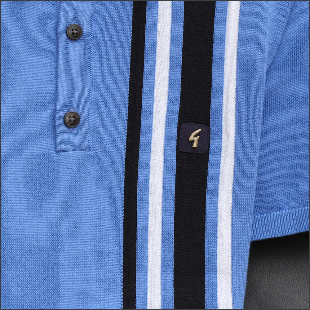 Gabicci Vintage Soda Thames Pattern Polo Top^