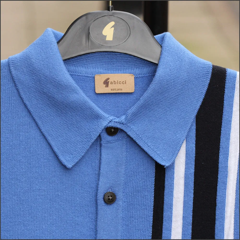 Gabicci Vintage Soda Thames Pattern Polo Top^