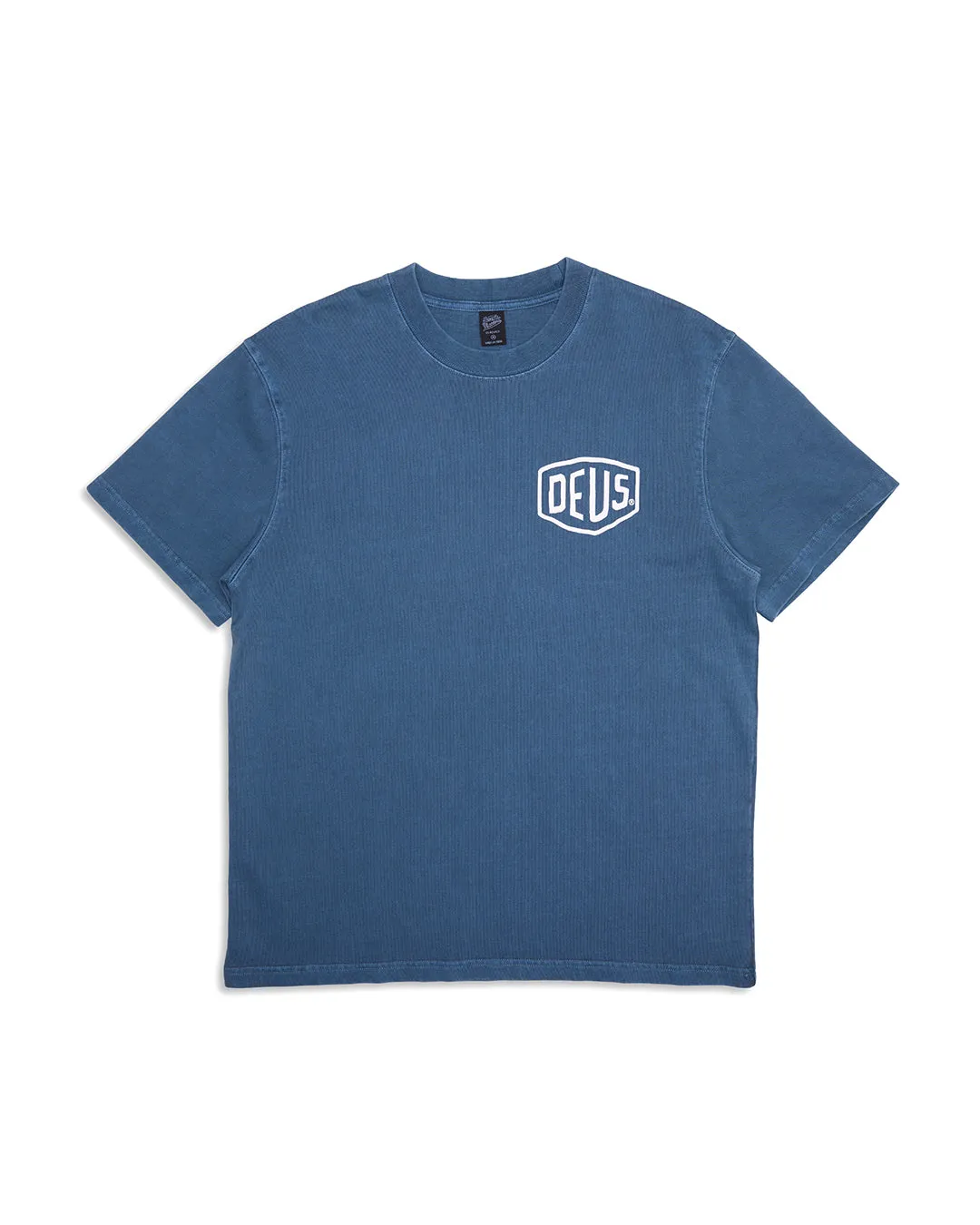 Garment Dyed Shield Tee - Atlantic Deep