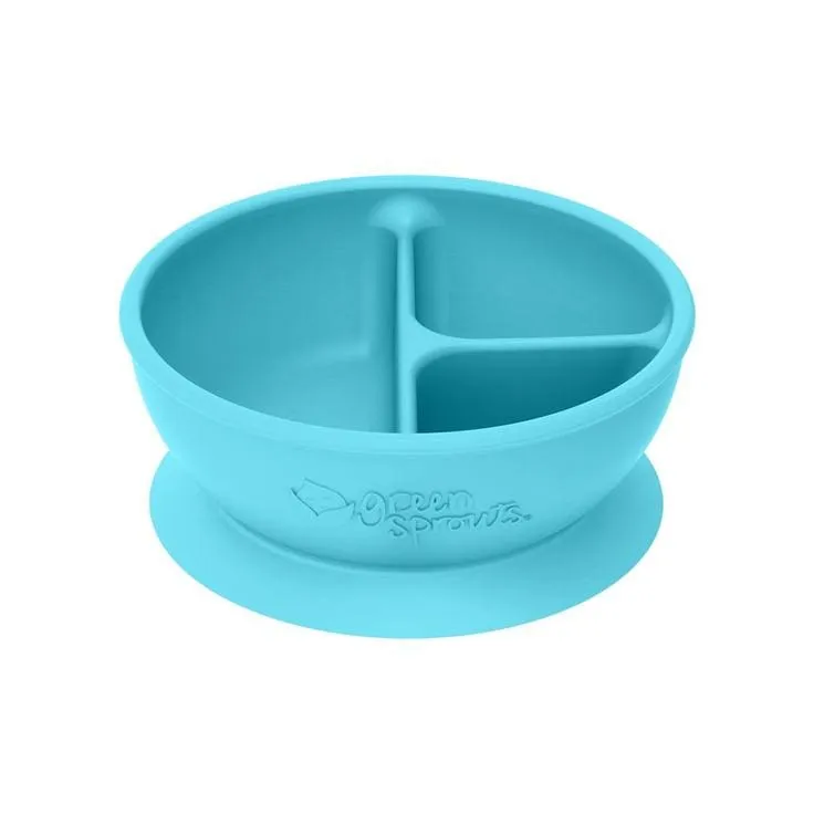 Green Sprouts Silicone Learning Bowl Aqua