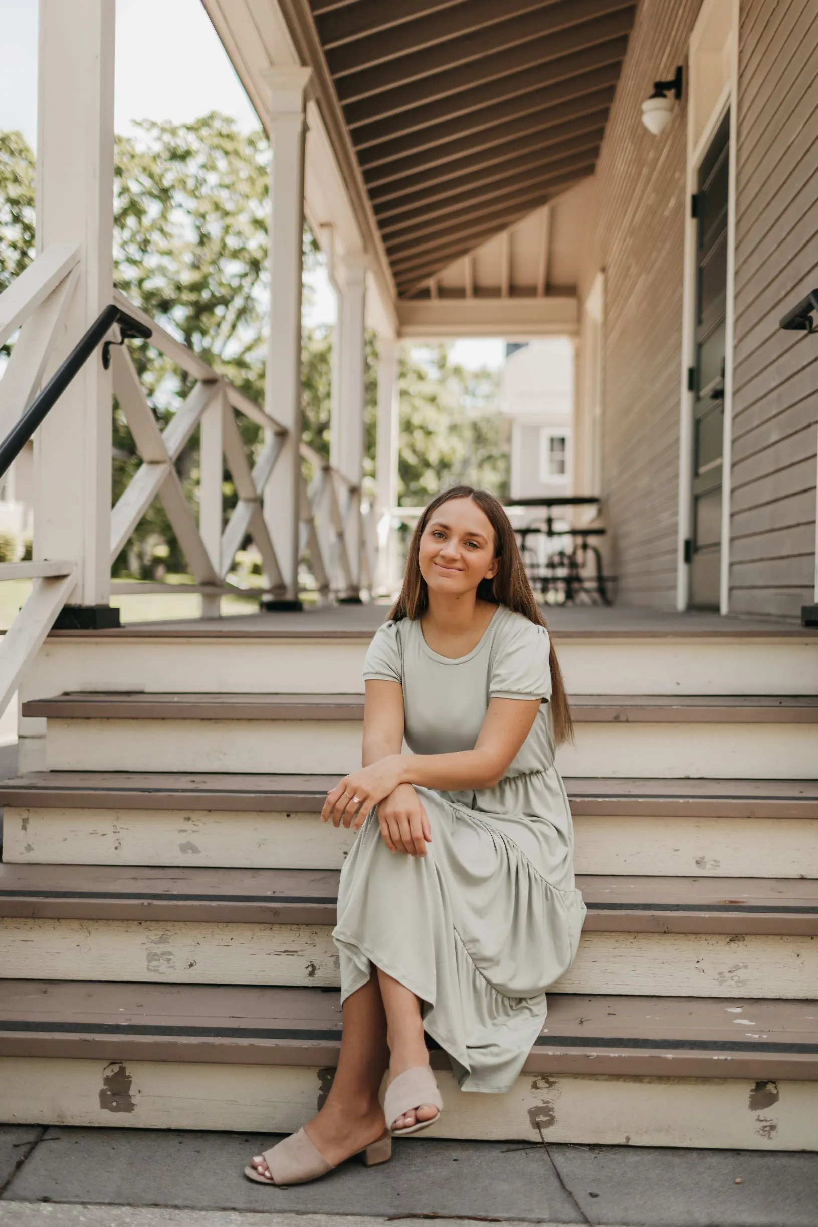 Hannah Midi Dress in Sage