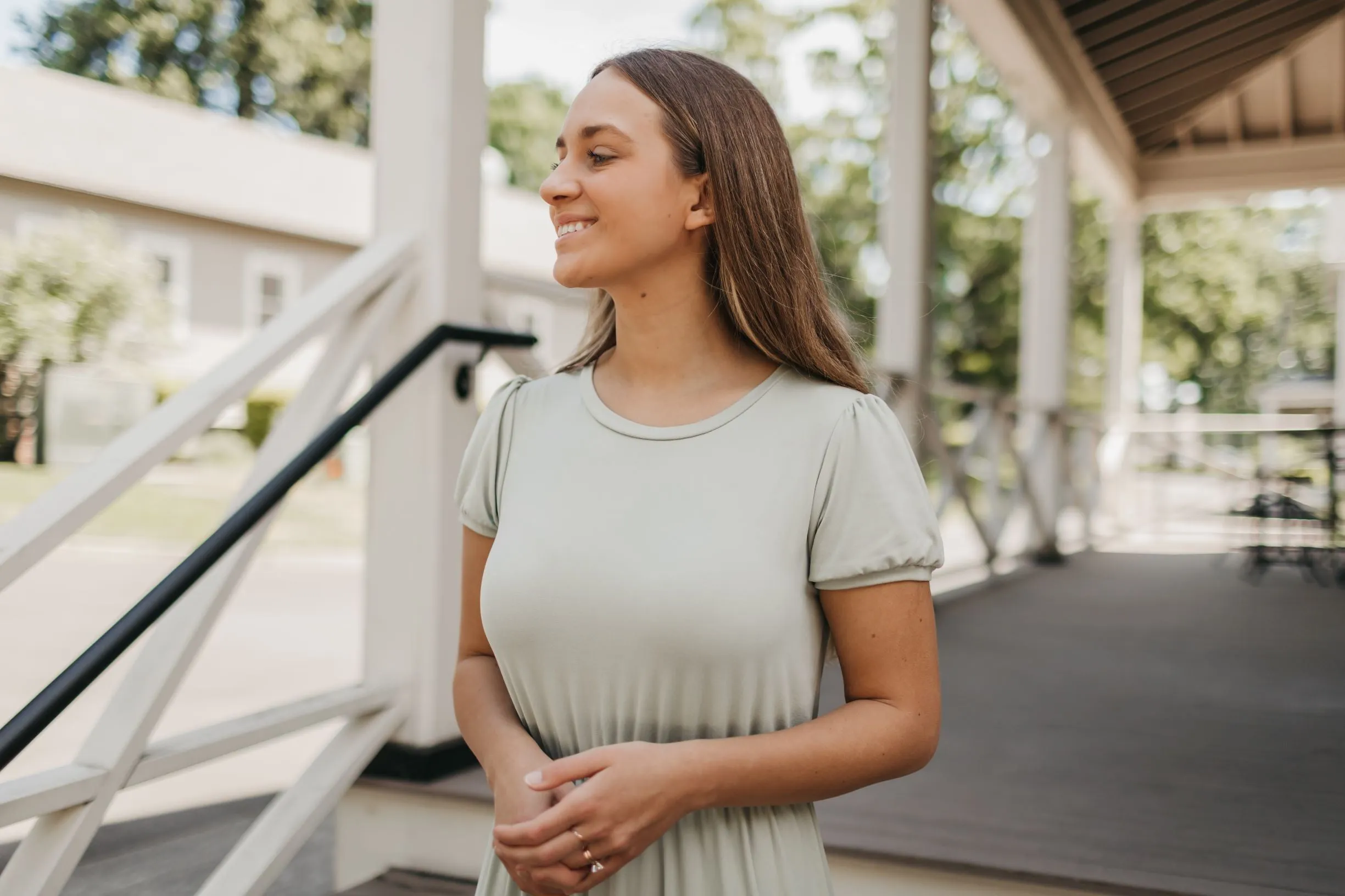 Hannah Midi Dress in Sage