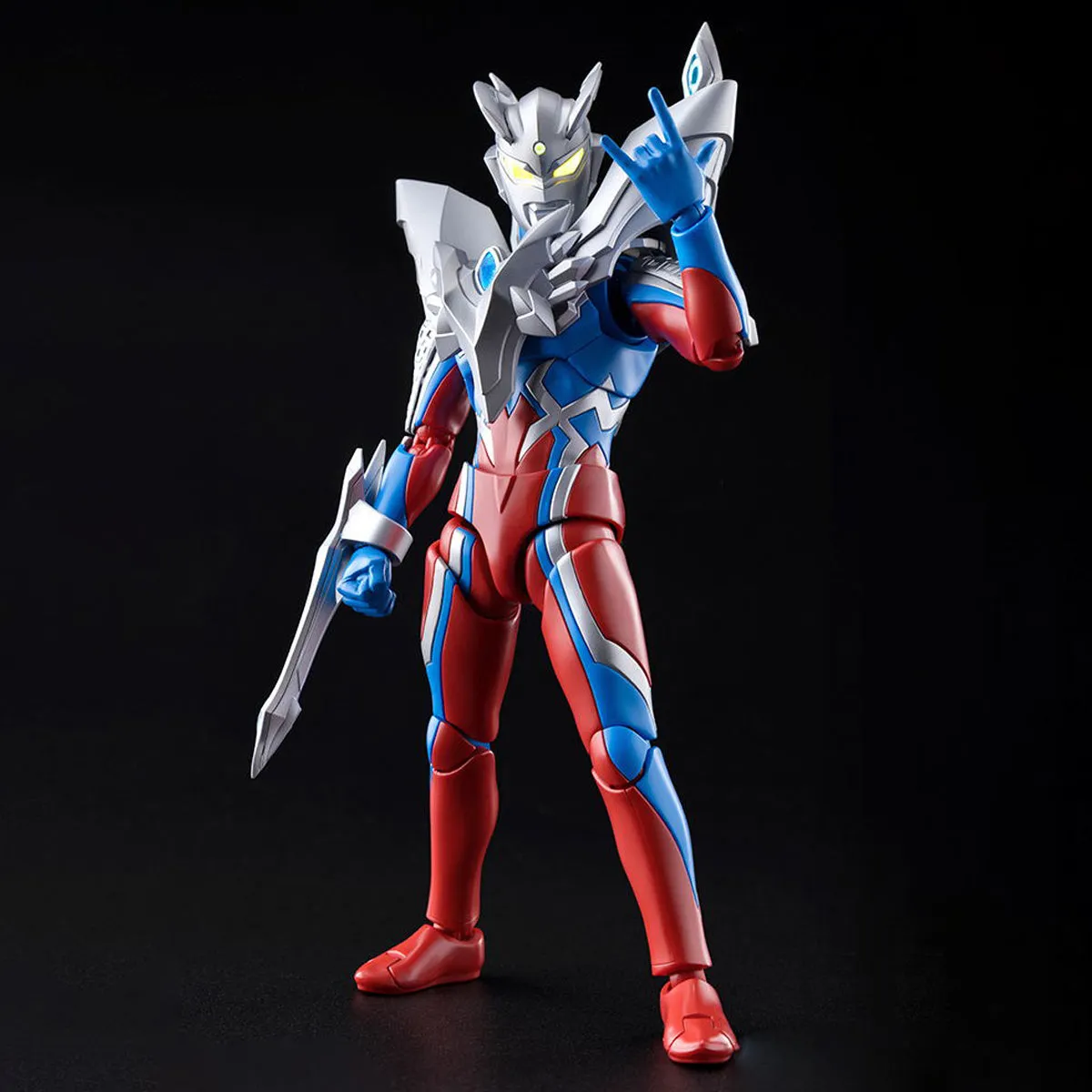 HiPlay Blokees Assembly Model Kits: Legend Series - Ultraman Ultimate Zero, Mecha Musume Style, Height 20cm Miniature