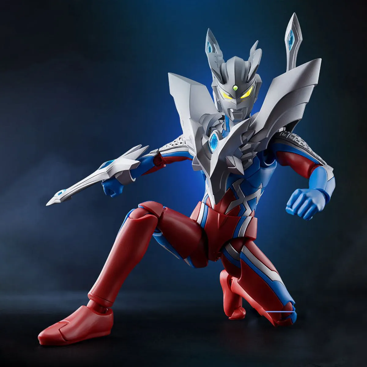 HiPlay Blokees Assembly Model Kits: Legend Series - Ultraman Ultimate Zero, Mecha Musume Style, Height 20cm Miniature