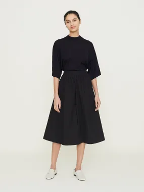 Irma Large Pull-On Culotte Pants in Black